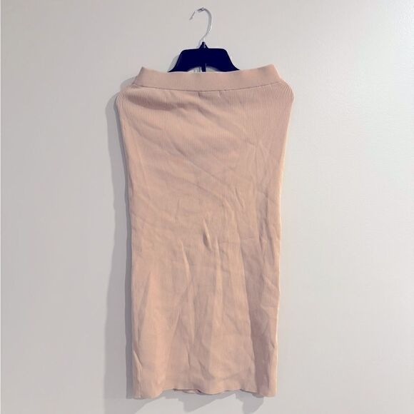 SANCTUARY Women's Sugar & Spice Ribbed Midi skirt size S oat milk - Picture 8 of 9